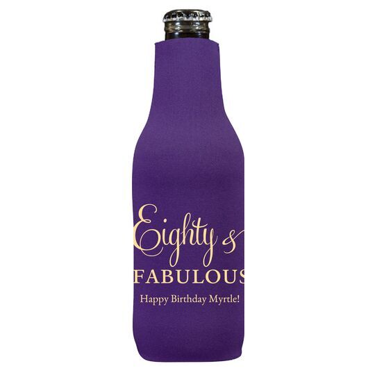 Eighty & Fabulous Bottle Huggers